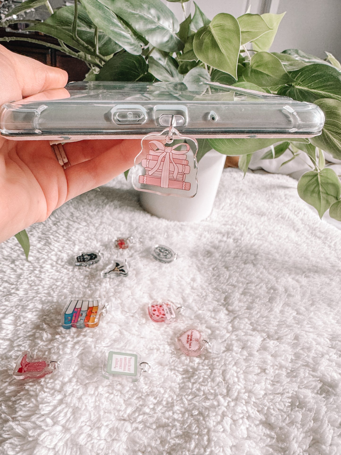 Acrylic Kindle Charm, Phone Charm, Ipad Charm, Usb C Charm, Bookish Merch, Kindle Accessories, Phone Accessories, USB-C Plug, Micro Usb