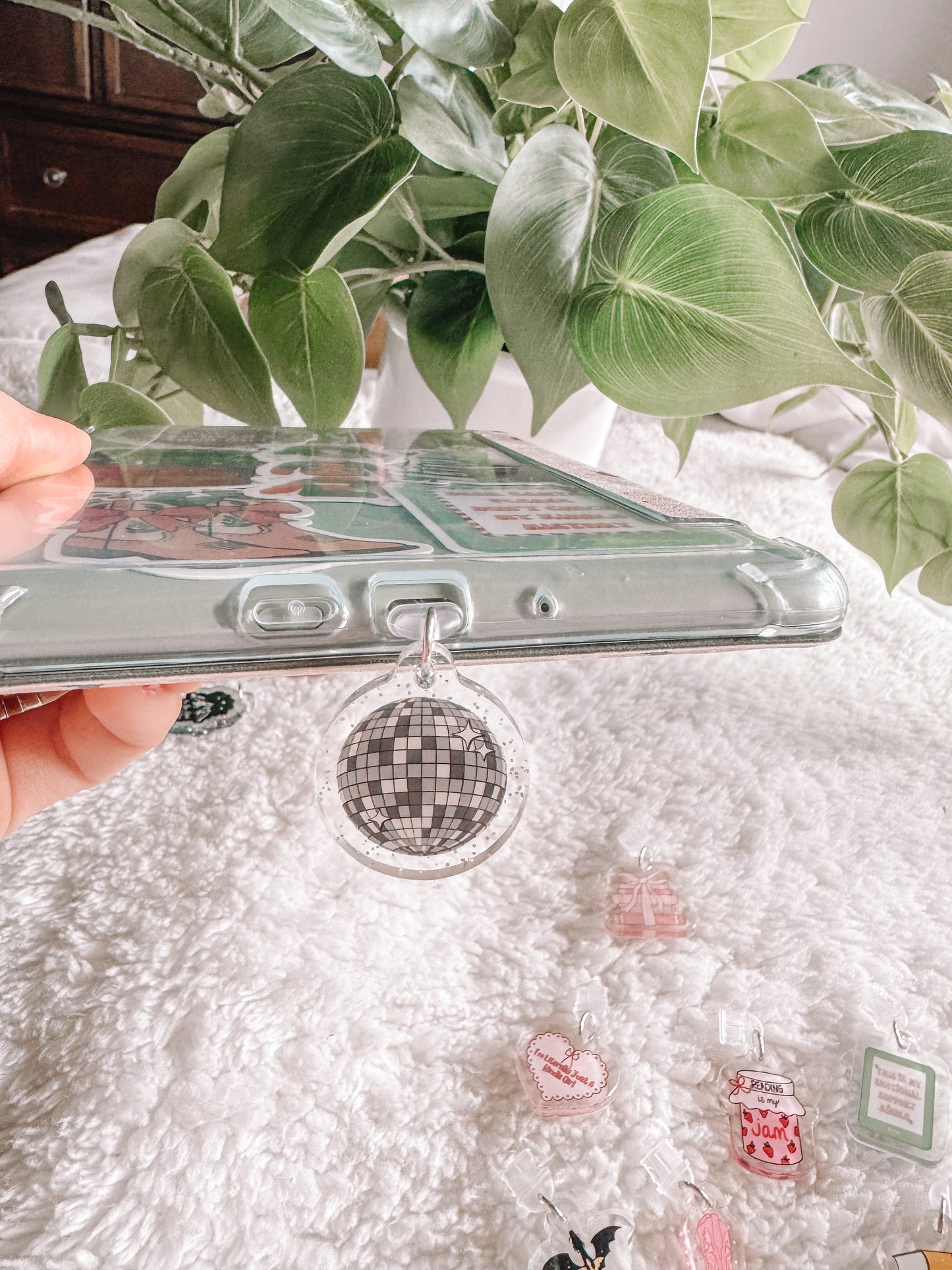 Acrylic Kindle Charm, Phone Charm, Ipad Charm, Usb C Charm, Bookish Merch, Kindle Accessories, Phone Accessories, USB-C Plug, Micro Usb