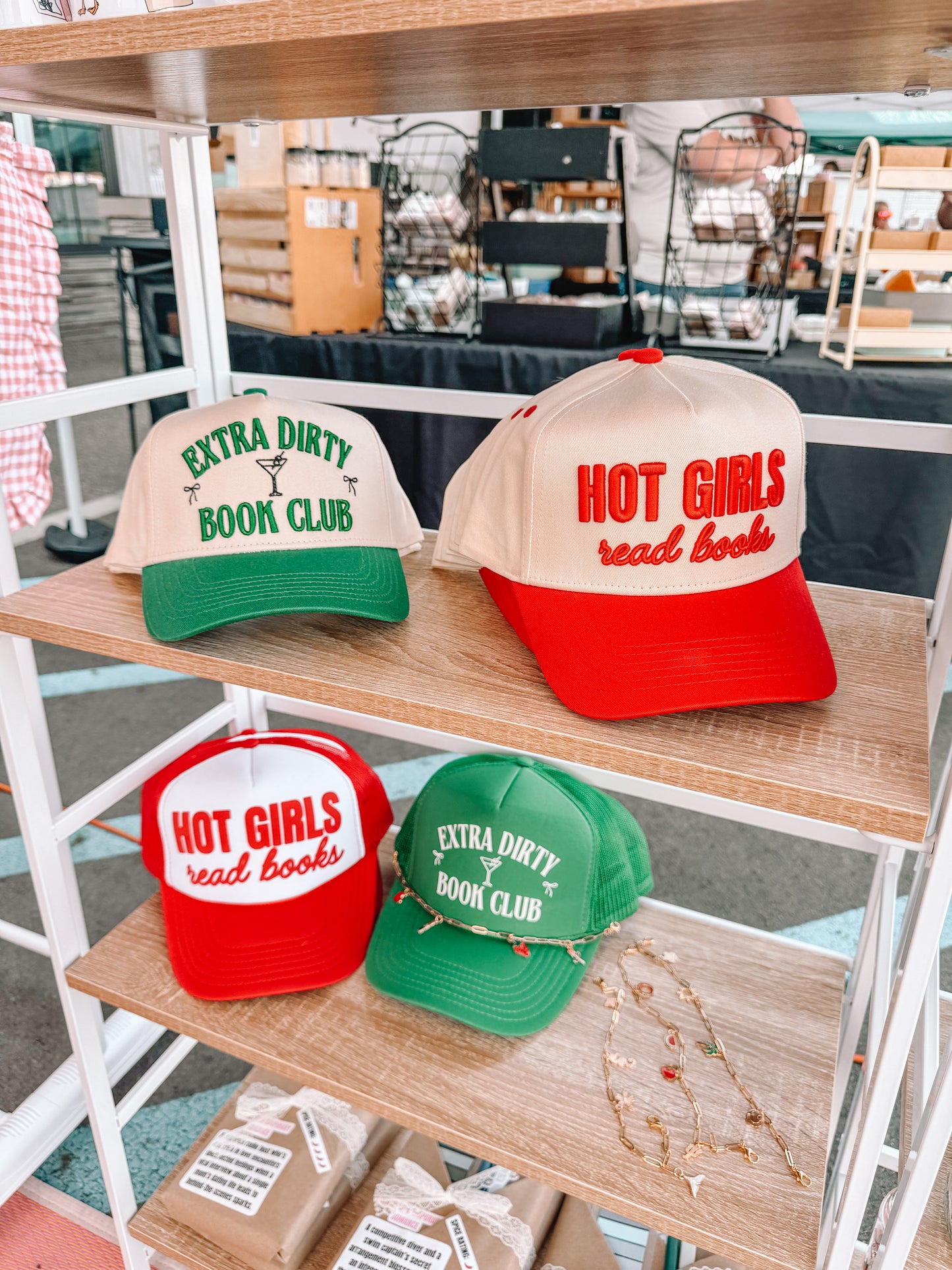 Puff Embroidered Bookish Hat