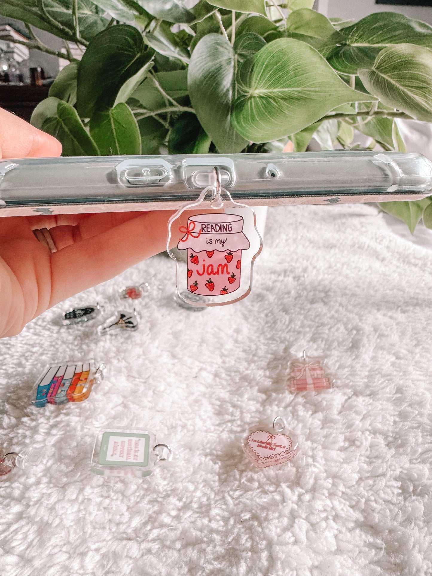 Acrylic Kindle Charm, Phone Charm, Ipad Charm, Usb C Charm, Bookish Merch, Kindle Accessories, Phone Accessories, USB-C Plug, Micro Usb