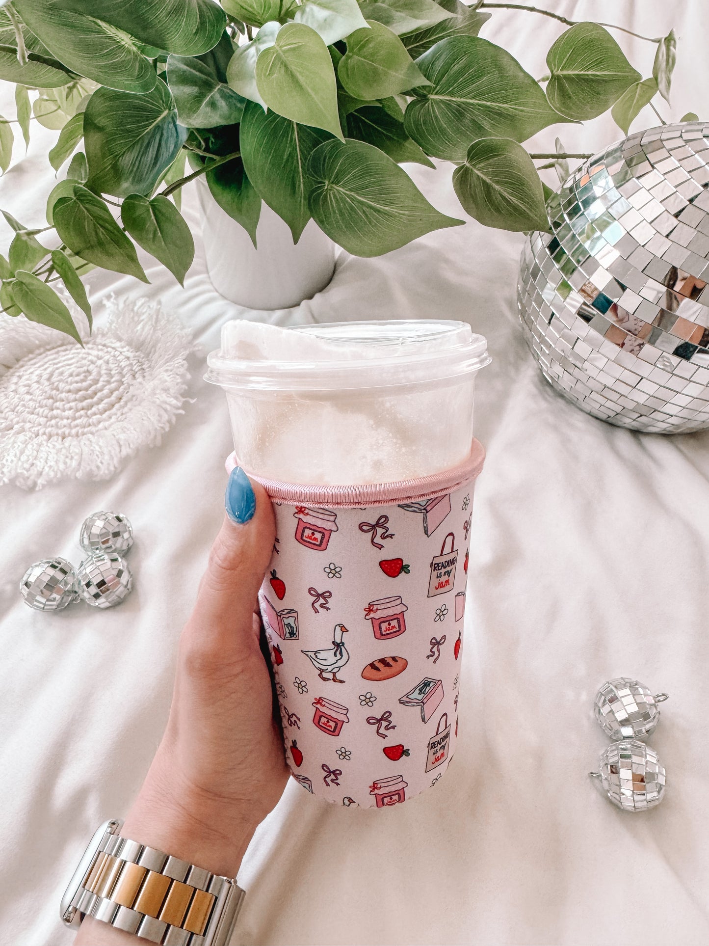 Reading Is My Jam Neoprene Cup Sleeve