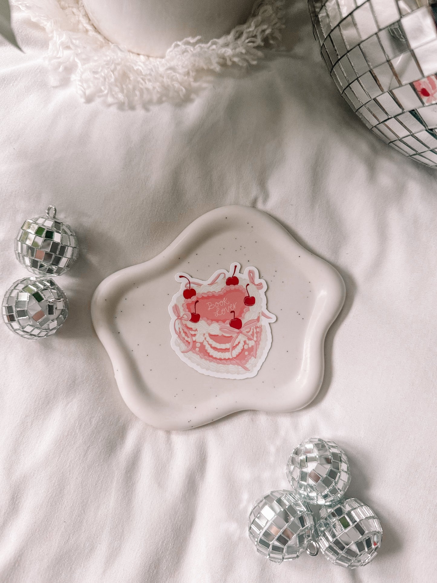 Book Lover Cake Sticker