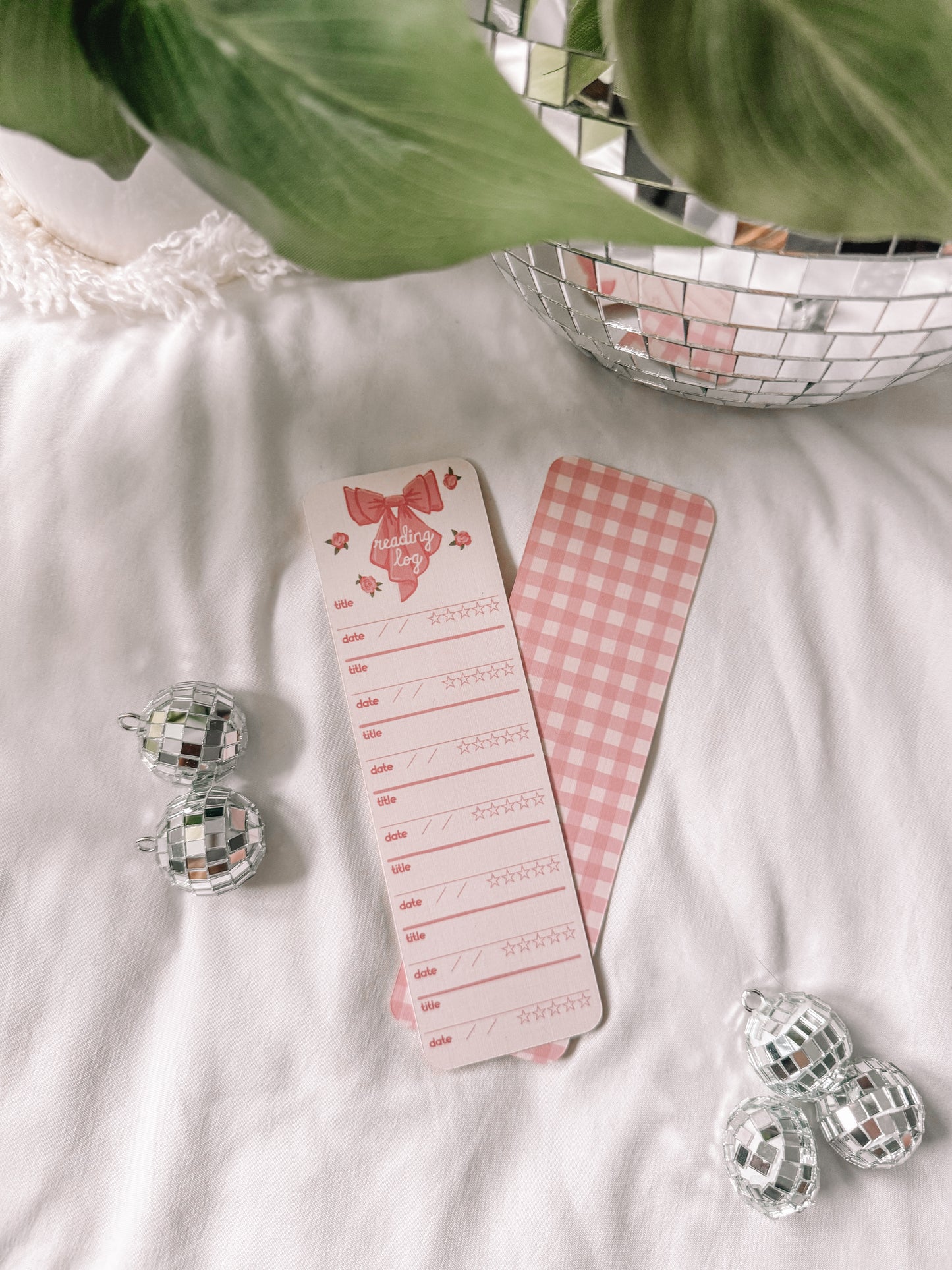 Reading Log Double Sided Bookmark