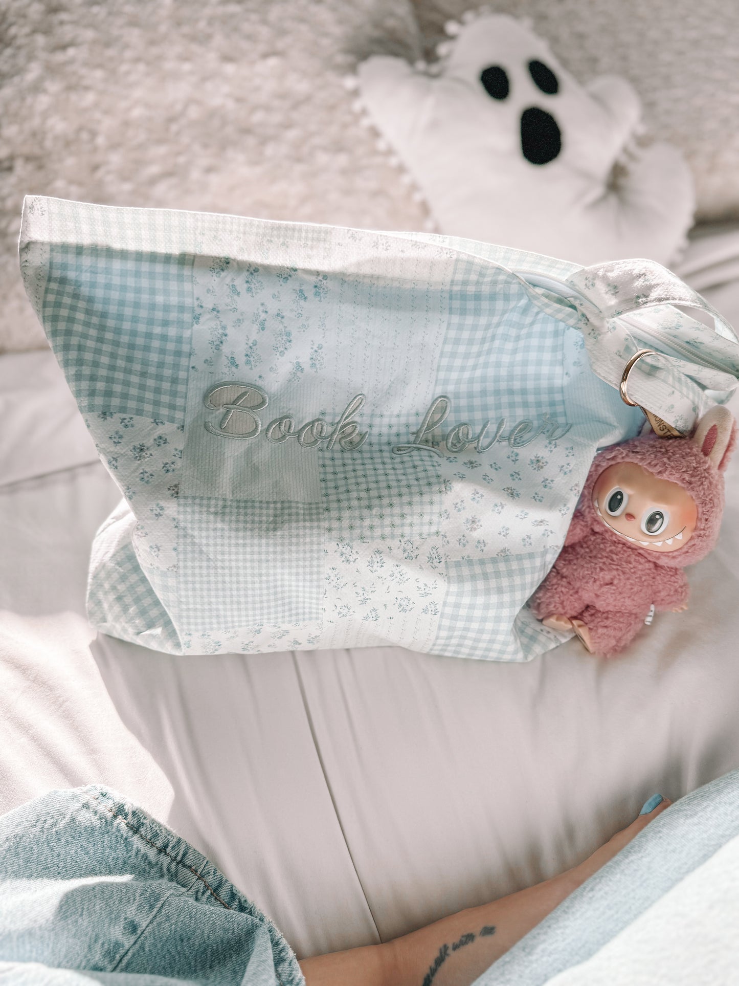 Book Lover Patchwork Tote