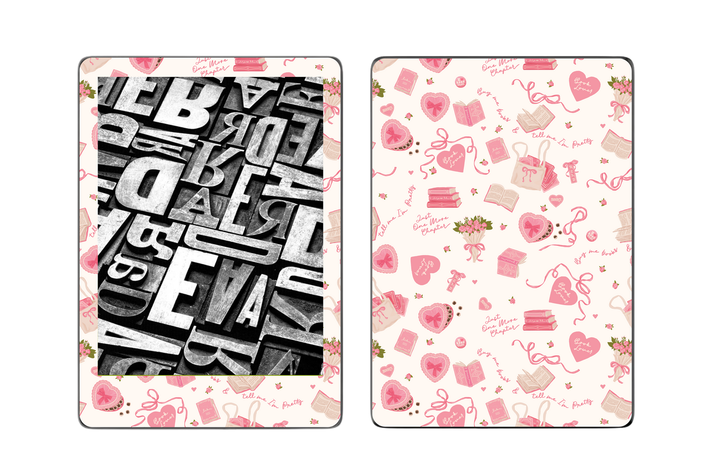 Bookish Valentine E-Reader Kindle/Kobo Skin