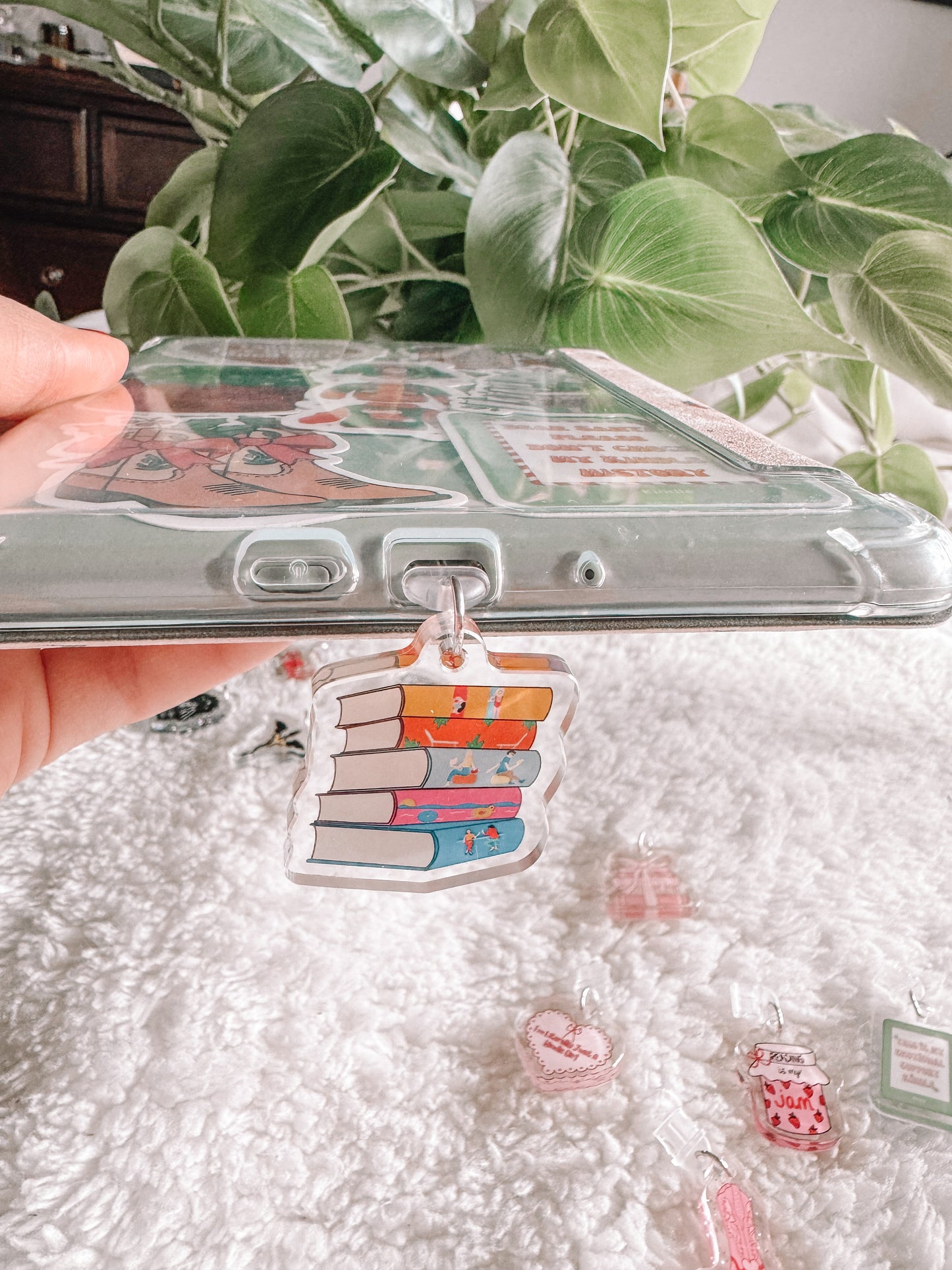 Acrylic Kindle Charm, Phone Charm, Ipad Charm, Usb C Charm, Bookish Merch, Kindle Accessories, Phone Accessories, USB-C Plug, Micro Usb