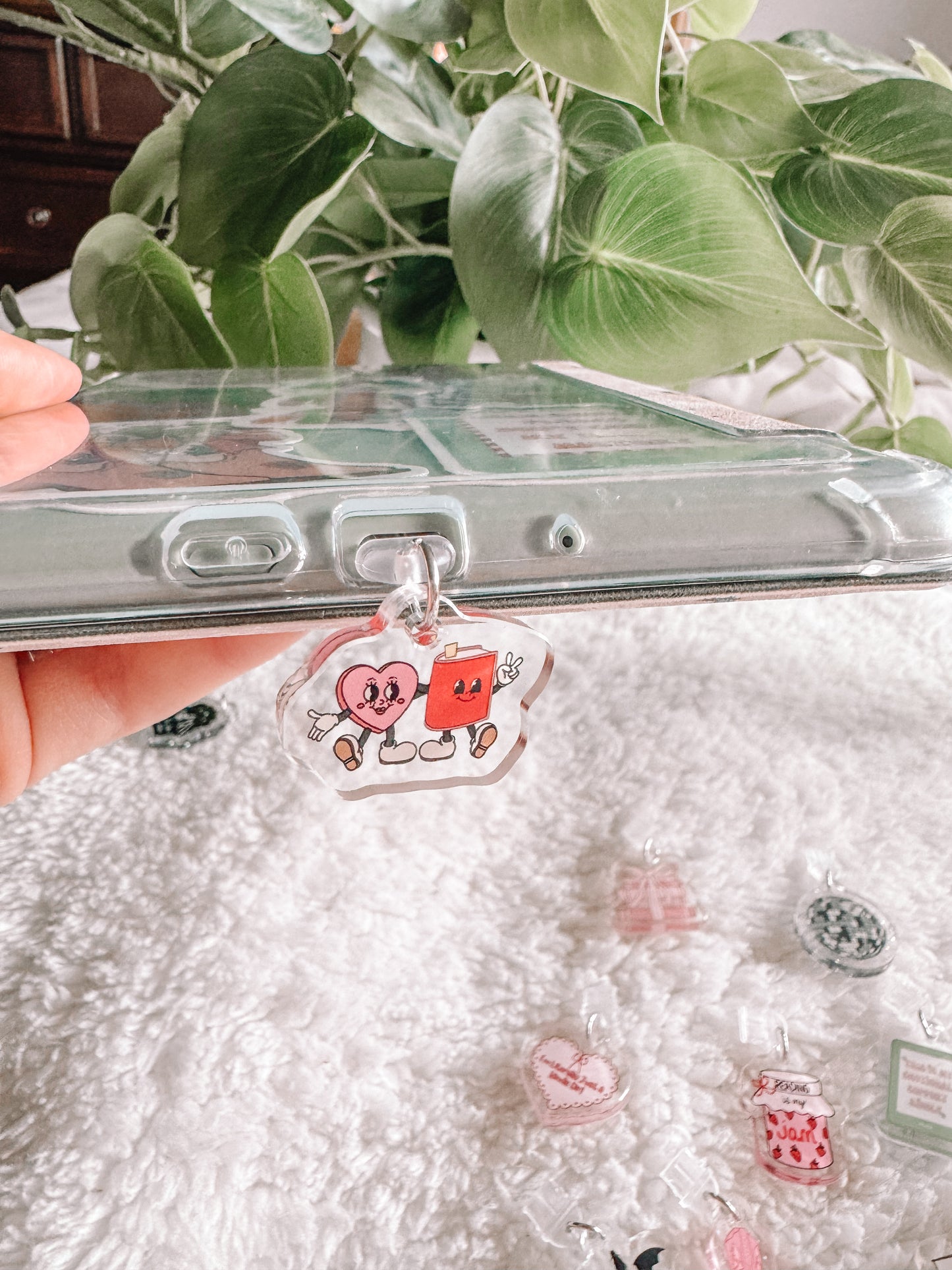 Acrylic Kindle Charm, Phone Charm, Ipad Charm, Usb C Charm, Bookish Merch, Kindle Accessories, Phone Accessories, USB-C Plug, Micro Usb