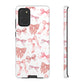 Pink Bows Iphone Phone Case, Polka Dot Bows, Cute Bow Pattern, Girly Phone Case