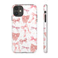 Pink Bows Iphone Phone Case, Polka Dot Bows, Cute Bow Pattern, Girly Phone Case