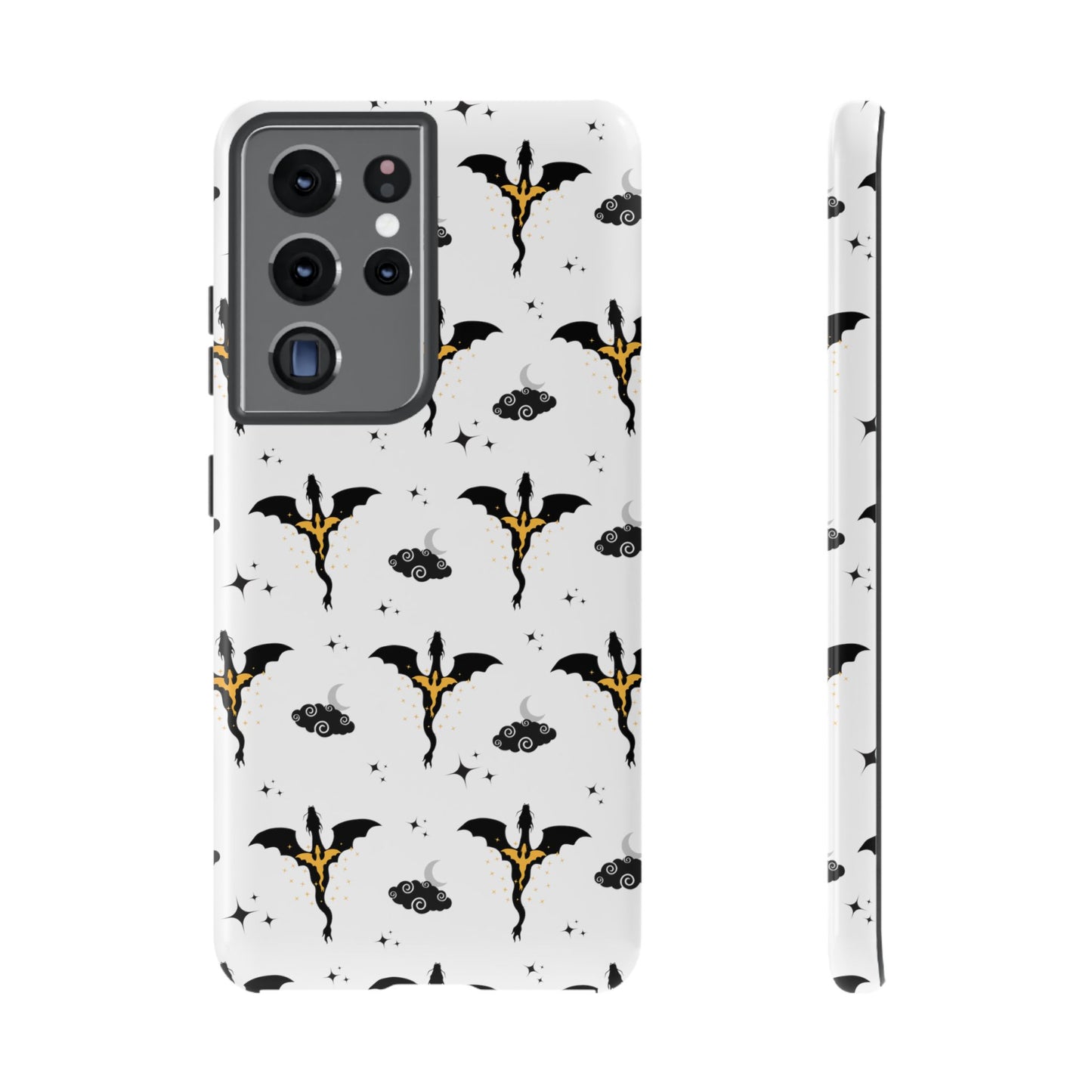 Fourth Wing Phone Case, Dragon Fantasy Bookish Phone Case, Iron Flame, Tairn and Andarna