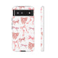 Pink Bows Iphone Phone Case, Polka Dot Bows, Cute Bow Pattern, Girly Phone Case