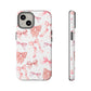 Pink Bows Iphone Phone Case, Polka Dot Bows, Cute Bow Pattern, Girly Phone Case
