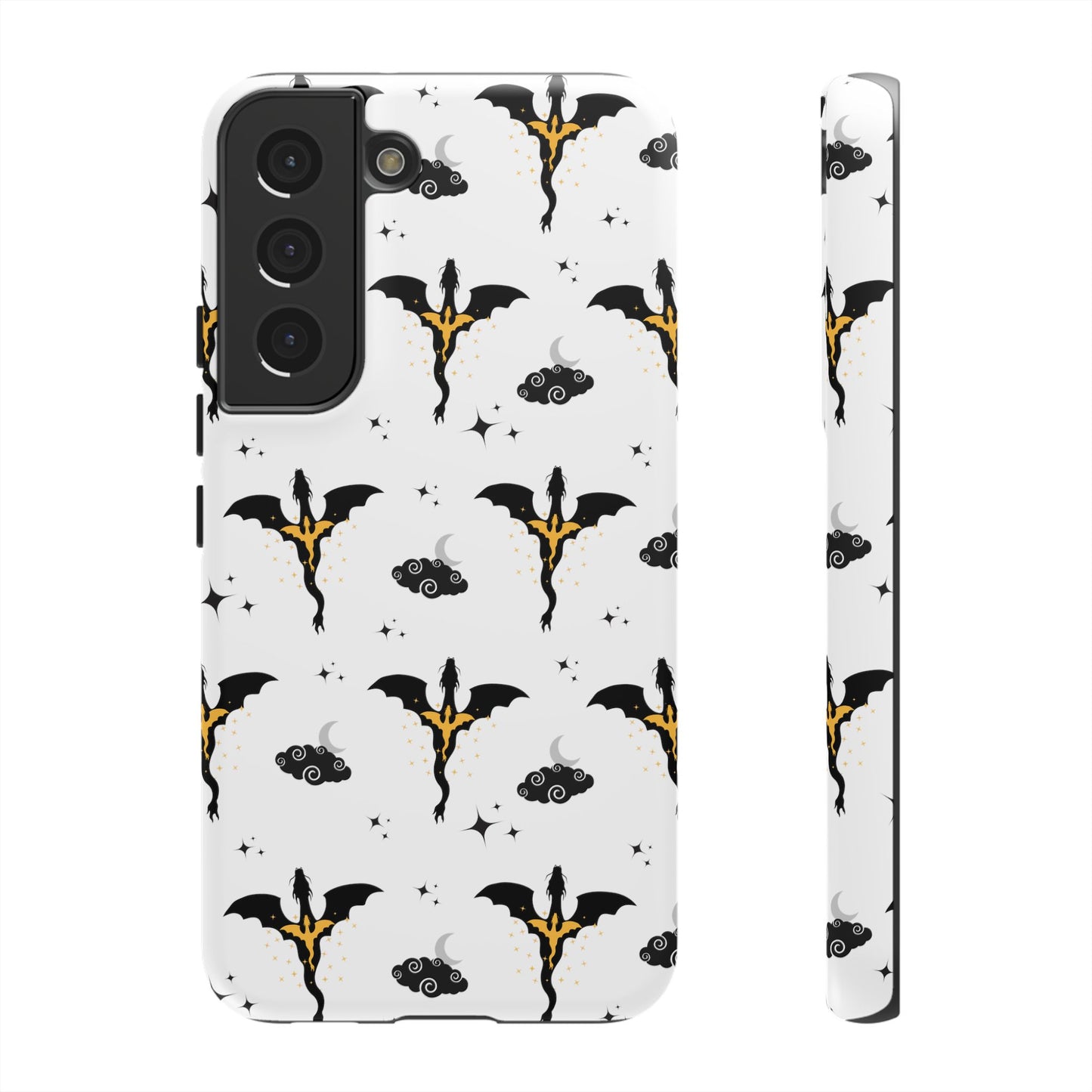 Fourth Wing Phone Case, Dragon Fantasy Bookish Phone Case, Iron Flame, Tairn and Andarna