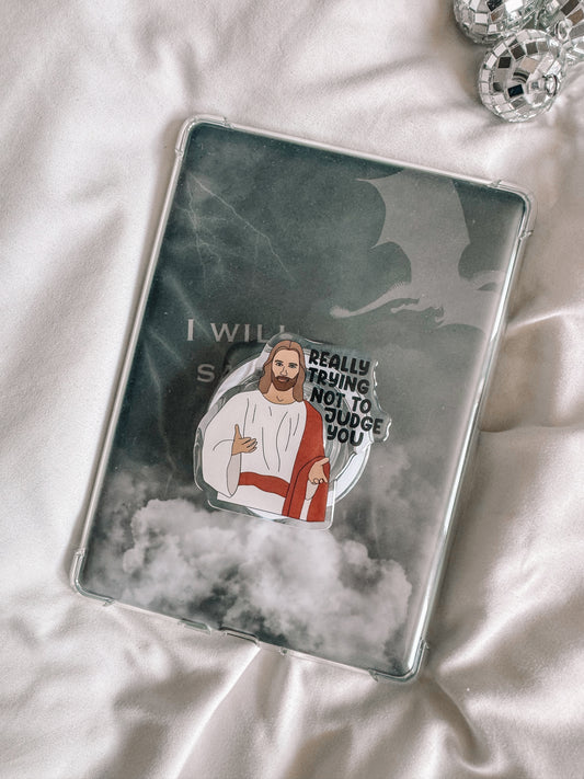 Judging Jesus MagSafe Kindle Grip, Kindle Accessory, Phone Accessory