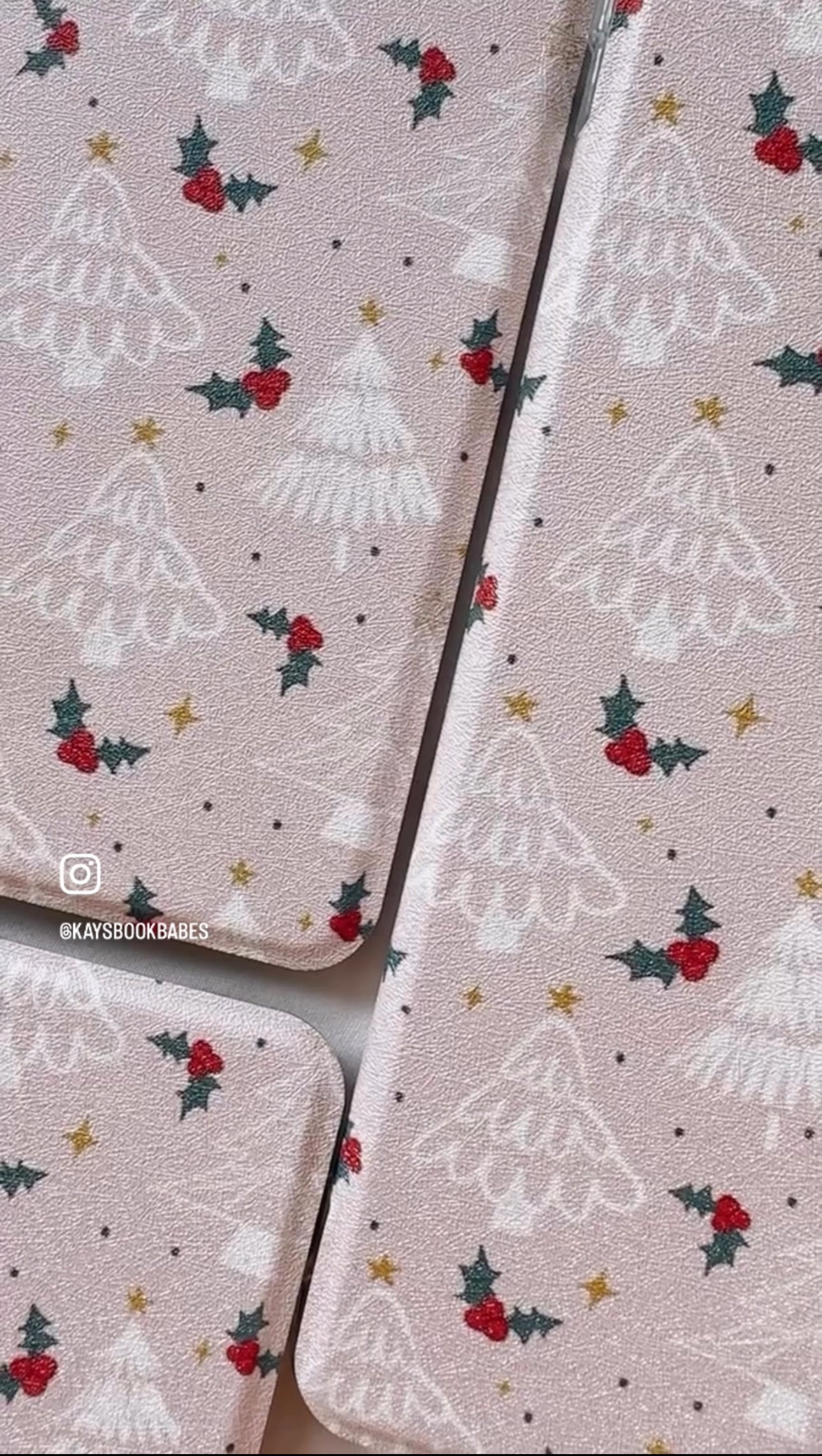 Holly Jolly Clear Back Kindle Case