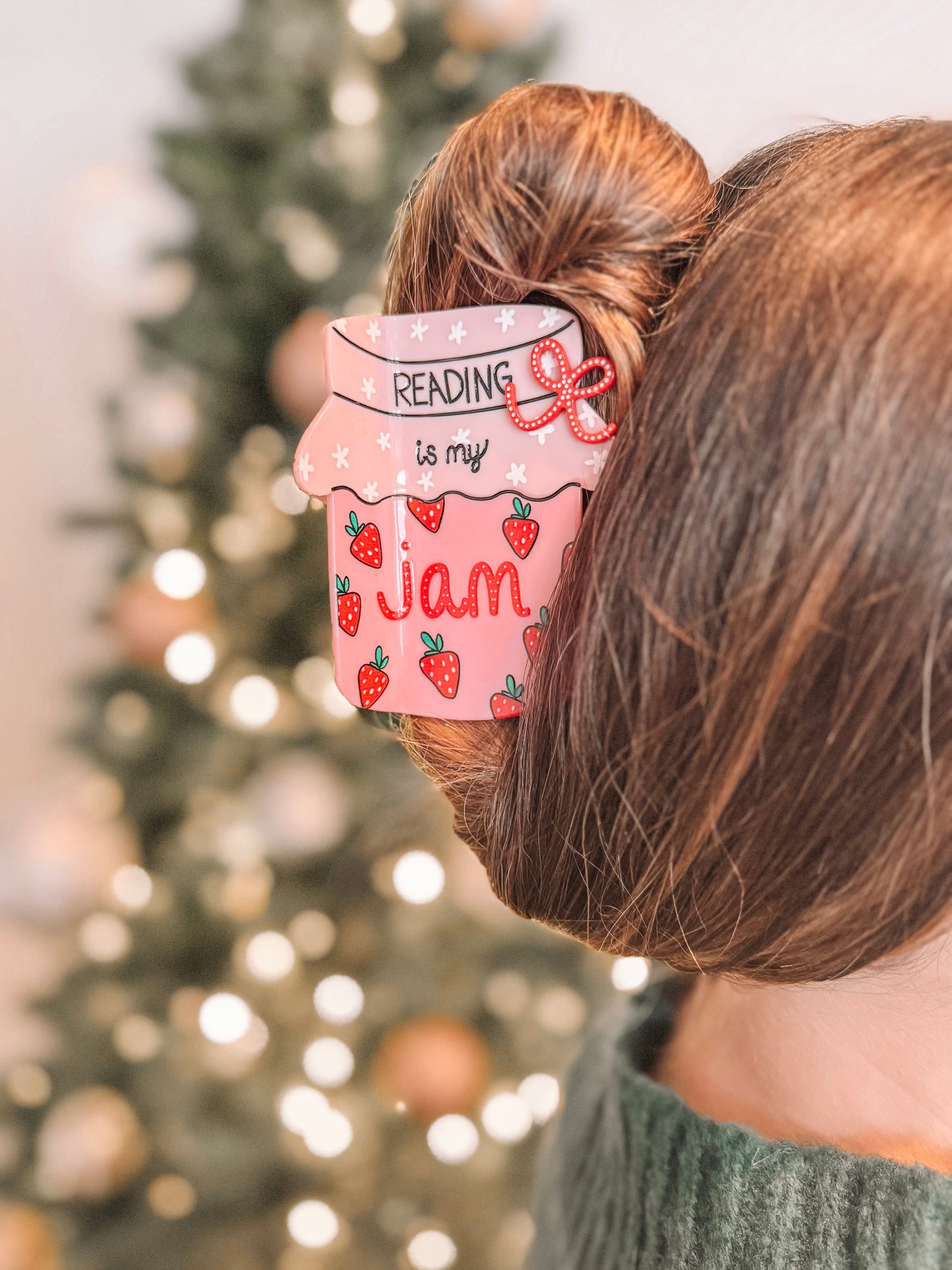 Reading Is My Jam Claw Hair Clip