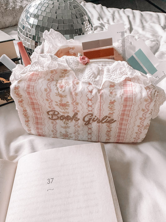 Book Girlie Ruffle Pouch