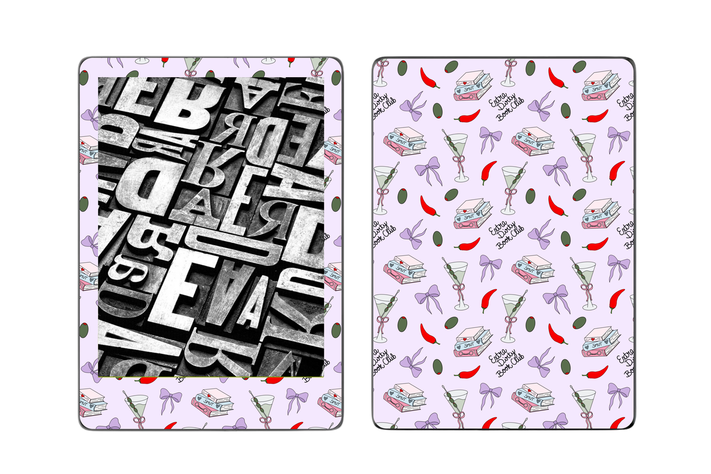 Extra Dirty Book Club E-Reader Skin
