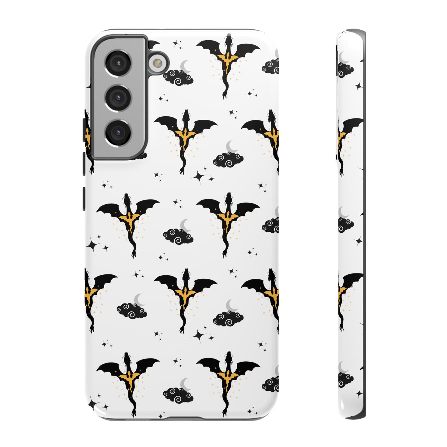 Fourth Wing Phone Case, Dragon Fantasy Bookish Phone Case, Iron Flame, Tairn and Andarna