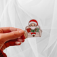 Reading Santa Claus Sticker