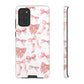 Pink Bows Iphone Phone Case, Polka Dot Bows, Cute Bow Pattern, Girly Phone Case