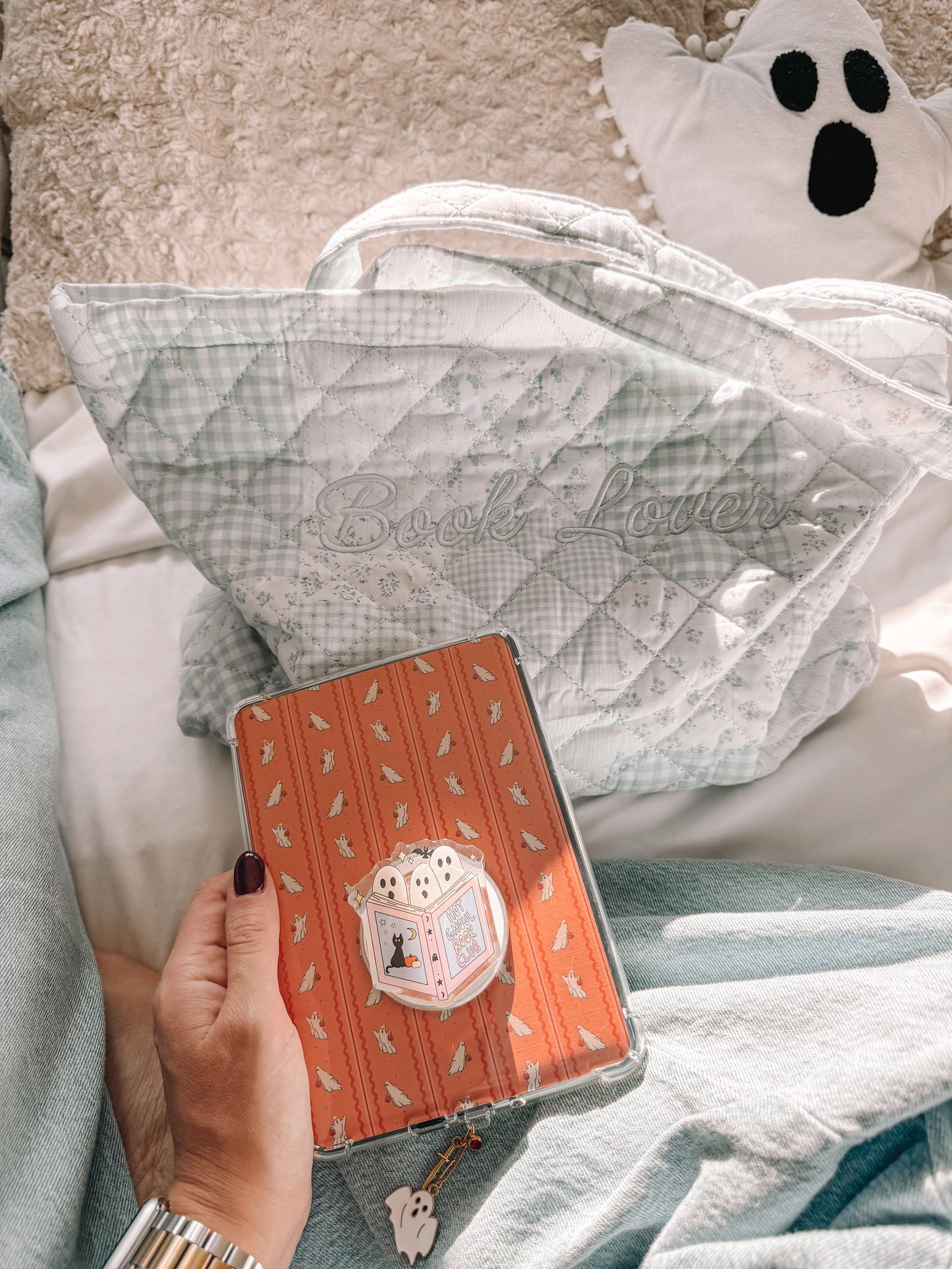 Book Lover Patchwork Tote