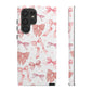 Pink Bows Iphone Phone Case, Polka Dot Bows, Cute Bow Pattern, Girly Phone Case