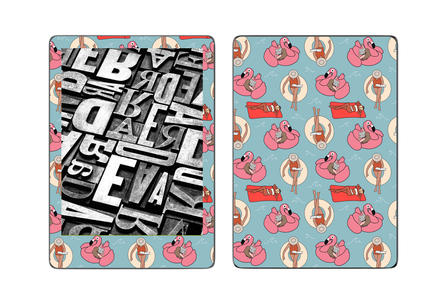 Float & Fiction E-Reader Skin