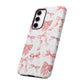 Pink Bows Iphone Phone Case, Polka Dot Bows, Cute Bow Pattern, Girly Phone Case