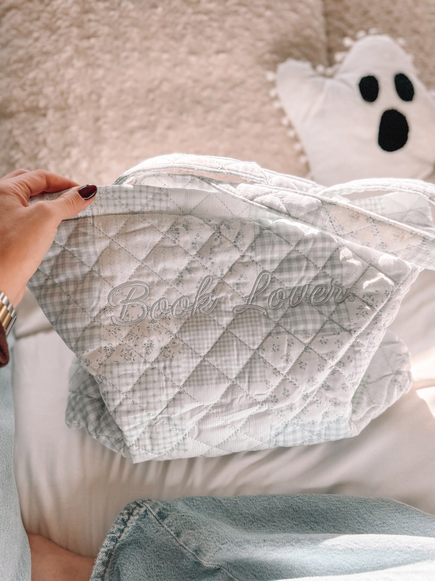 Book Lover Patchwork Tote