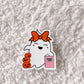 Ghost Booook Lover Reading Ghost Sticker