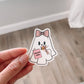 Romance Ghoul Reading Ghost Sticker