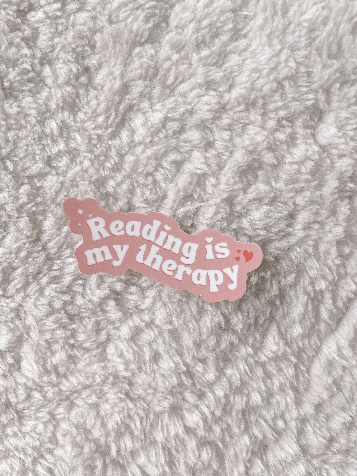 Reading Is My Therapy Sticker