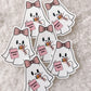 Romance Ghoul Reading Ghost Sticker