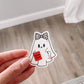 Thriller Ghoul Reading Ghost Sticker