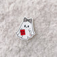 Thriller Ghoul Reading Ghost Sticker