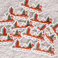 Christmas Bookshelf Christmas Sticker
