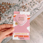 Book Lover Conversation Candy Heart Holographic Magnetic Bookmark