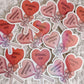 Emotionally Attached To Fictional Men Heart Lollipop Holographic Sticker