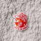 Let’s Go Girls Disco Ball Cowgirl Holographic Sticker