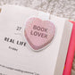 Book Lover Conversation Candy Heart Holographic Magnetic Bookmark