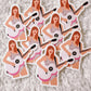 Taylor Swift Pink Guitar The Eras Tour Sticker