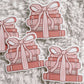 Coquette Bow Book Stack Sticker