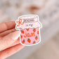 Reading Is My Jam Sticker
