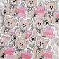 Teddy Bear Book Stack Sticker