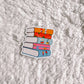 Em Hen Book Stack Sticker